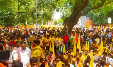 पृथक मिथिला राज्य की मांग को लेकर जंतर-मंतर पर प्रदर्शन