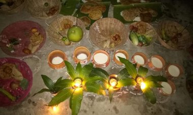 जिले में चांद व गणेश की पूजा कर मनाया गया चौठचंद्र पर्व, महिलाओं ने दिनभर निर्जला उपवास रखकर शाम में की चांद की पूजा