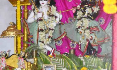 राधाअष्टमी पर दरभंगा स्थित इसकॉन मंदिर में मची राधे-राधे की धूम, कुछ इस तरह से की गई पूजा