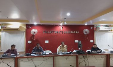 दरभंगा के डीएम राजीव रोशन ने कहा, जल जीवन हरियाली के योजना कार्य समय पर करें निष्पादित