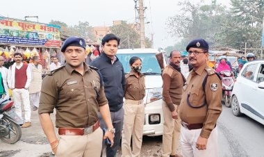 दरभंगा में पुलिस ने चलाया चेकिंग अभियान:  नगर निकाय चुनाव के मद्देनजर टीमों कर रही है वाहनों की सघन जांच