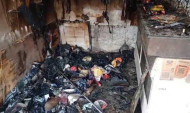 दरभंगा: स्पोर्ट्स एवं बेल्ट की दुकान को असामाजिक तत्वों ने आग के भेट चढ़ाया, घटना में दुकानदारों को 5 लाख रुपए की हुई क्षति