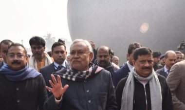 दरभंगा में CM नीतीश की समाधान यात्रा:बिहार के दूसरे तारामंडल का किया शुभारंभ, कहा - एम्स को कहीं और शिफ्ट करेंगे