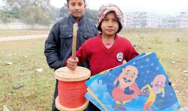 दरभंगा में मकर संक्रांति पर बच्चों की पहली पसंद बनी पतंग, जमकर हो रही है पतंग की खरीदारी