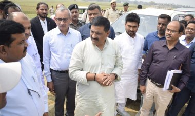 जल संसाधन मंत्री द्वारा सकरी शाखा नहर गैप भराई कार्य का किया गया निरीक्षण, 10 हजार हेक्टेयर में सिंचाई की सुविधा होगी उपलब्ध