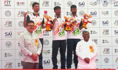 खेलो इंडिया यूनिवर्सिटी गेम - रोइंग में दिपांशु कुमार सिंह ने कांस्य पदक जीत कर किया विश्वविद्यालय का नाम रौशन