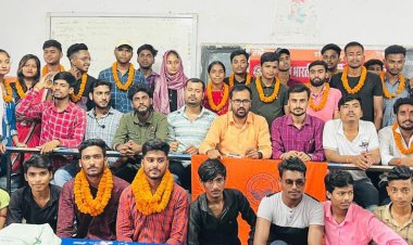 Darbhanga-Abvp- अभाविप कुंवर सिंह महाविद्यालय इकाई का किया गया पुनर्गठन, पियूष बने कॉलेज इकाई के अध्यक्ष