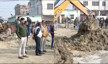 बिहार के दरभंगा में गायब हुए तालाब को पुराने स्वरूप में लाने का कवायत हुआ शुरू, DCLR के समक्ष कब्जाधारी के सामान को जप्त कर JCB मशीन से तालाब के पुराने स्वरूप लाने की कवायत हुई शुरू
