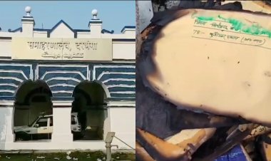 शार्टसर्किट के वजह से समाहरणालय स्थित इलेक्शन ऑफिस में लगी आग, कर्मचारियों की तत्परता से आग पर पाया गया काबू