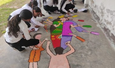 दरभंगा में अभाविप के द्वारा डबल्यूआईटी में मातृ कला कौशल प्रतियोगिता पर छात्राओं ने दिया अपने हुनर का परिचय