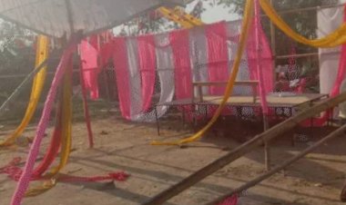 शादी समारोह में आतिशबाजी से लगी आग, आग की लफ्ट से सिलेंडर एवं डीजल के स्टॉक में हुआ विस्फोट, एक ही परिवार के 6 लोगों की मौत