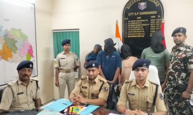 देह व्यापार में लिप्त बांग्लादेशी महिला सहित एक स्थानीय लोगों को हिरासत में लेकर दरभंगा पुलिस कर रही है पूछताछ