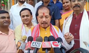 शिक्षक दिवस के कार्यक्रम में भाग लेने पहुंचे बिहार के उपमुख्यमंत्री विजय सिन्हा ने राजद को दिया असुरों की पार्टी का संज्ञा