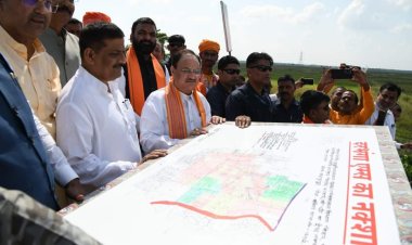 केंद्रीय स्वास्थ्य मंत्री जेपी नड्डा के दरभंगा एम्स निर्माण स्थल के निरीक्षण के बाद लोगो के बीच निर्माण को लेकर बढ़ी आश