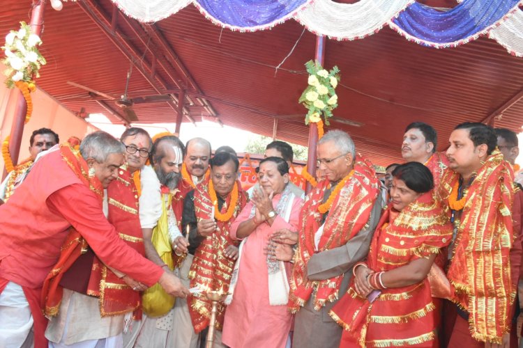 दरभंगा के मां श्यामा माय मंदिर परिसर में नौ दिवसीय श्यामा माय नामधुन नवाह संकीर्तन प्रारंभ