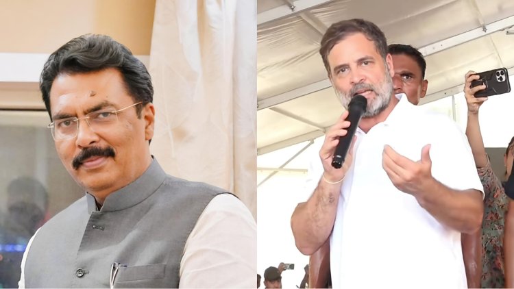 "संविधान की प्रति लिए राहुल पहुँचे दरभंगा, छात्रावास बना सियासत का मंच संवाद की ओट में दिखी मनमानी, मंत्री सरावगी बोले: ‘यह धरती तर्क की है, नौटंकी की नहीं’