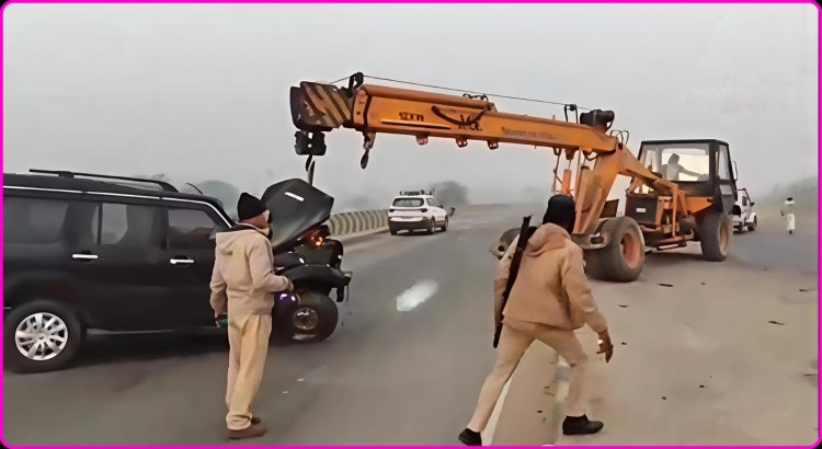 दरभंगा के एनएच-27 पर स्कॉर्पियो की भीषण दुर्घटना मधुर मातृ-सेवा से लौटते सात लोगों पर वज्रपात, तीन की तत्काल मृत्यु; चार गंभीर घायल और मृत्युपथ पर चल रहे इन क्षणों में हाईवे इंस्पेक्टर शशिभूषण सिंह बने जीवन-रक्षक, जिन्होंने लोहे में पिसे शवों और घायल परिजनों को अपनी तत्परता से बाहर निकाला।