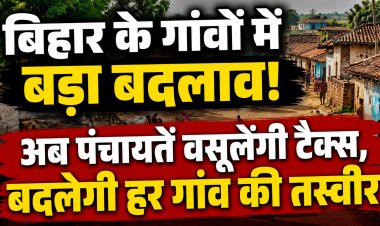 बिहार के गांवों में आने वाला है सबसे बड़ा बदलाव! अब हर पंचायत बनेगी आर्थिक रूप से आत्मनिर्भर, पक्के मकानों से लेकर कारोबार तक वसूला जाएगा टैक्स, बदलेंगी पंचायतों की सीमाएं, नए वार्ड होंगे अस्तित्व में... और परिसीमन पूरा होने के बाद ही होगा त्रिस्तरीय पंचायत चुनाव
