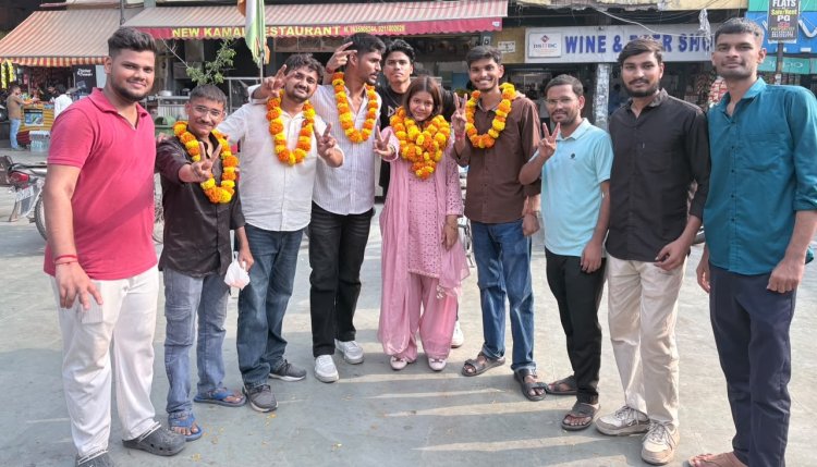 पघारी से दिल्ली विश्वविद्यालय तक हर्षना कुमारी चौधरी की सशक्त मौजूदगी, शहीद भगत सिंह कॉलेज छात्र संघ चुनाव में केंद्रीय काउंसलर पद पर जीत से दरभंगा का नाम रोशन; राष्ट्रीय स्तर की टेबल टेनिस खिलाड़ी ने छात्र हितों, संवाद और गलत के खिलाफ आवाज को बनाया अपनी नई जिम्मेदारी का आधार